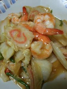 エビと白菜の炒め物